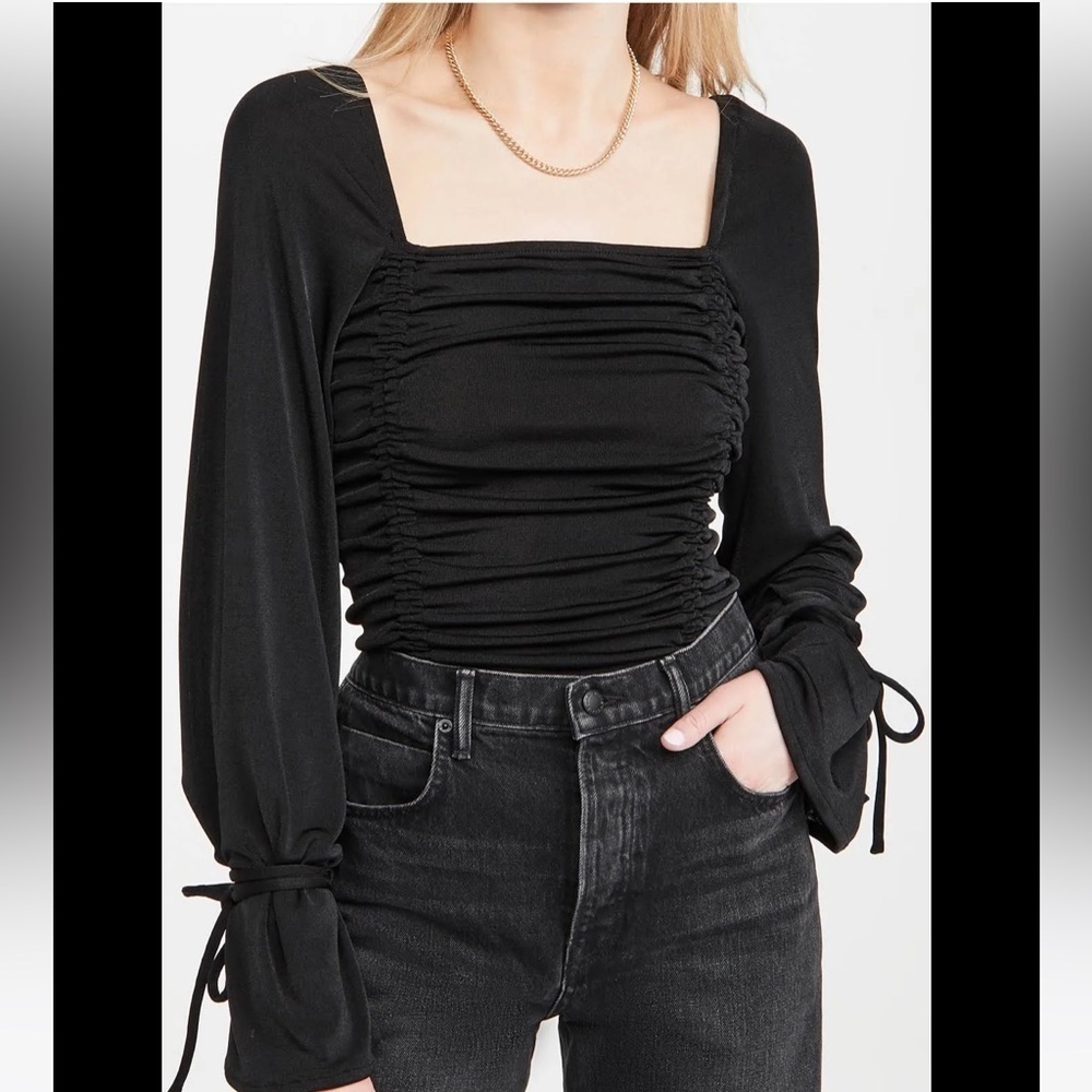 Intimately Free People Black Cinched Detail Body Suit Size S